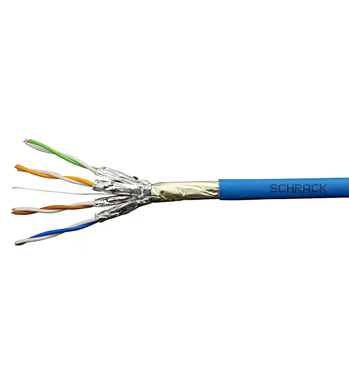 Schrack FTP cable CAT 6A F/FTP - 500 Mhz, 4x2xAWG-23, LSOH plavi  HSKP423HA5