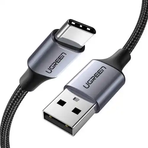 Velteh USB tip C M na USB 2.0 M kabl Alu.3m Grey